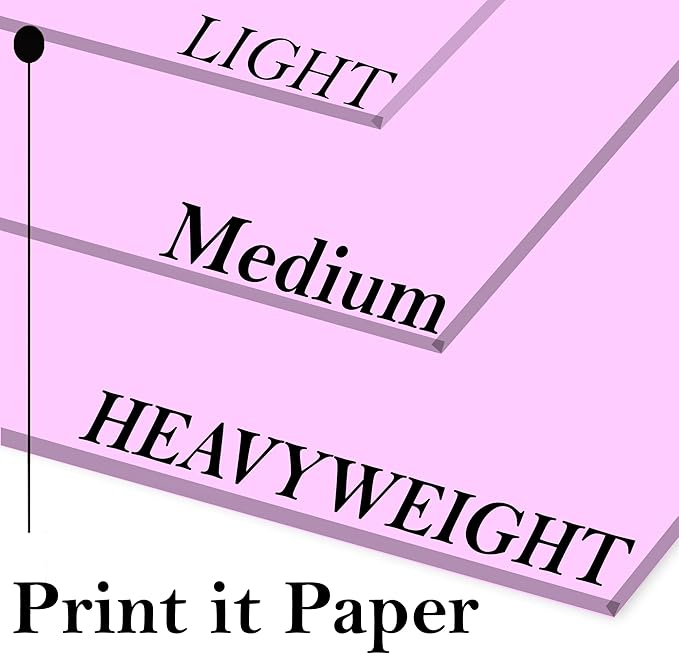 Print It - Vellum Bristol Colored Cardstock Cover Paper, 67 Lb, 8.5" X 11”, Heavyweight Colored Cardstock for Crafts, School, Invitations, And Office Use - Decoration Drawing 250/Case-Lavender