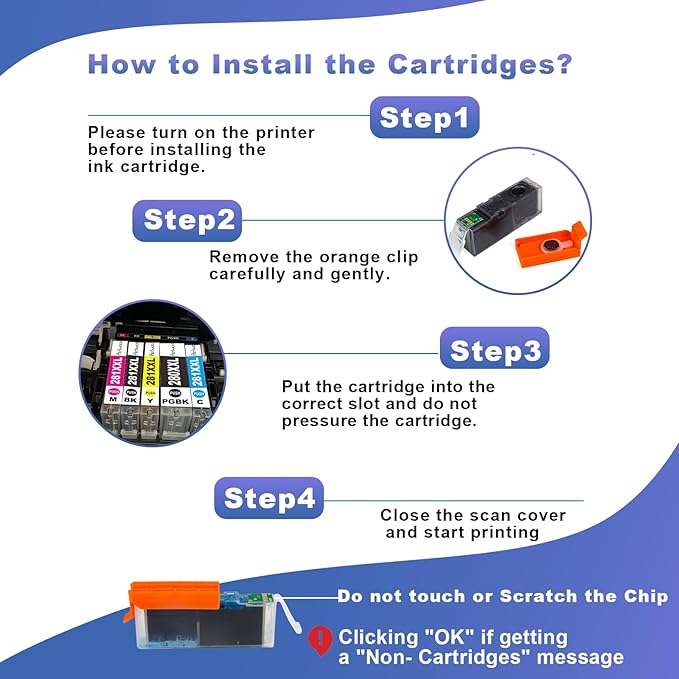 Pertmceo TR8622a PGI-280XXL CLI-281XXL 280 281 Ink Cartridges Replacement for Canon 280 281 Ink Compatible with PIXMA TR8622a TR8620a TR8622 TR8620 TR8600 TS9500 TS6300 Printer (5 Pack)