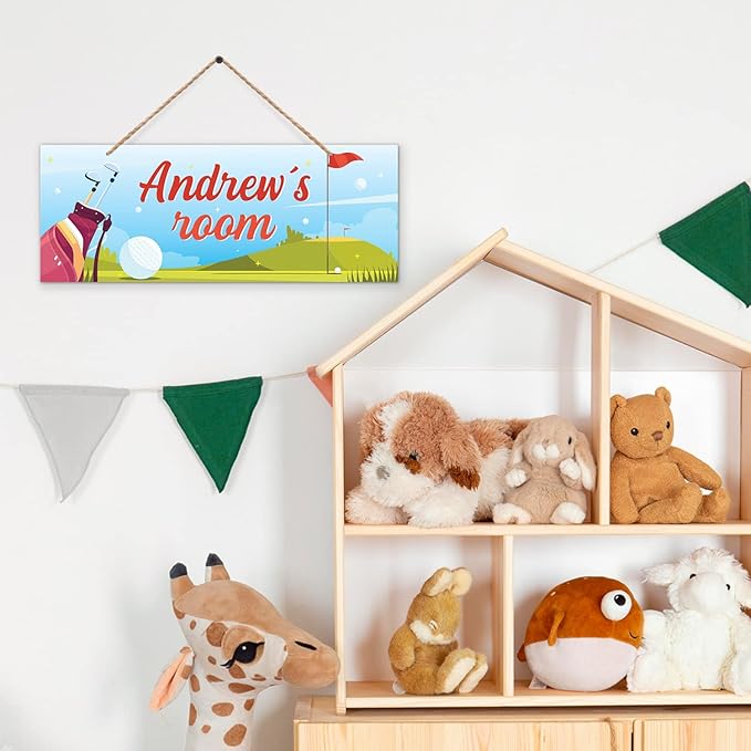 Custom Boy/Girl Name Sign Personalized Kids Decor Room Sign For Children Bedroom, Christmas Gift, And Wall Sign 5x13 Inches, ACM, Made in USA