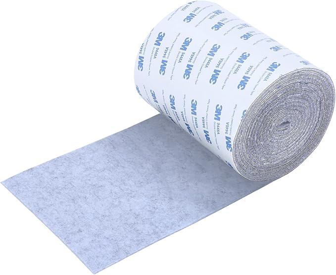 VOCOMO Felt Furniture Pads, Heavy Duty Felts Strip Roll with Adhesive Backing Felt Pads Furniture Feet Cuttable Felts Tape for Protecting Hardwood Floors(5 x 120 x 0.12 Inch, Gray)