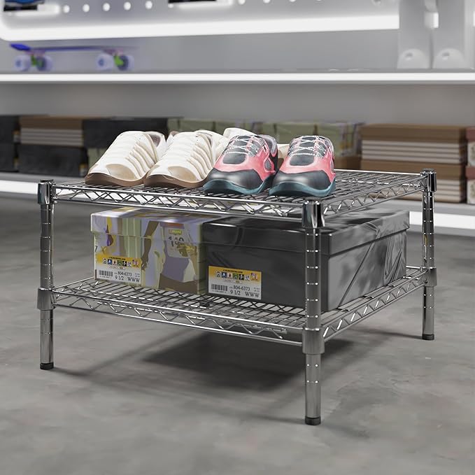 Regal Altair 24" Deep x 24" Wide x 14" Height Wire Shelving Kit | 2-Tier | NSF Commercial Storage Rack Unit