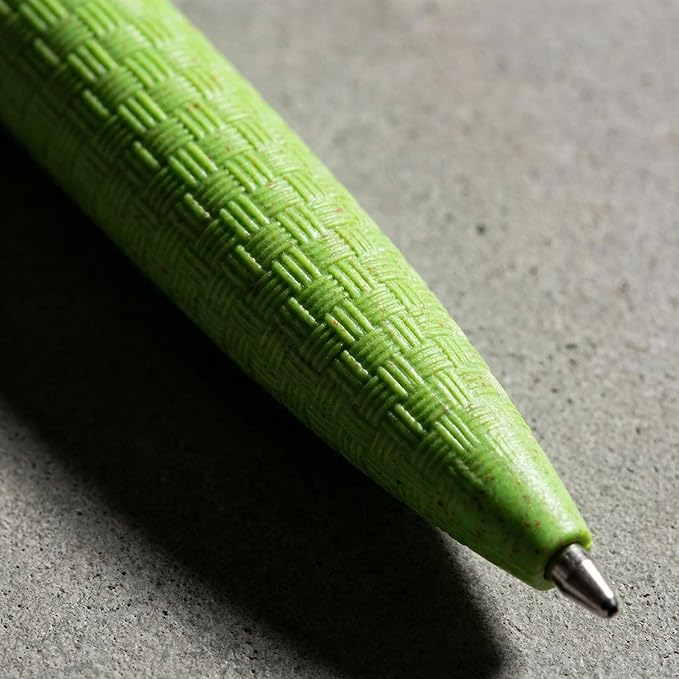 GreenMila Durable Pens, 1.0mm Ballpoint Pens Premium Writing Quality for School, Home & Daily Use - Pack of 4, Green