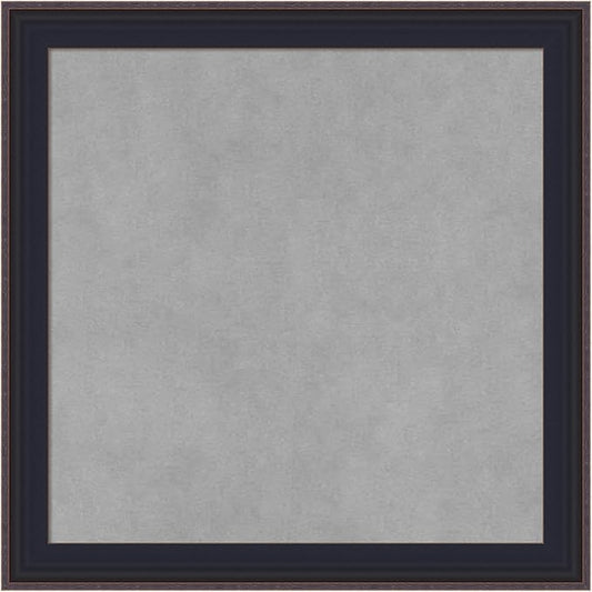 Amanti Art Black Framed Magnetic Board 19x19 Small Vision Board for use with Magnets, 100% Metal Sheet to Display Items as Office Decor or for Home Organization in mudroom, Kitchen or Kids Room