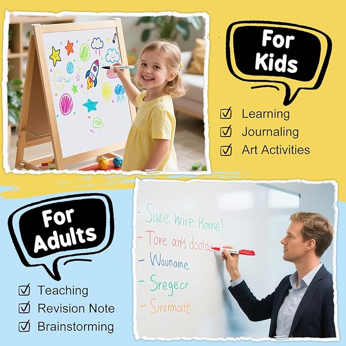 Birebebys 168 Count Bulk Dry Erase Markers, Fine Tip Whiteboard Markers, Back to School & Classroom Supplies for Kids Teachers, Bulk Set for Home Use