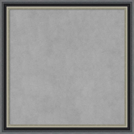 Amanti Art Black Framed Magnetic Board 23x23 Medium Vision Board for use with Magnets, 100% Metal Sheet to Display Items as Office Decor or for Home Organization in mudroom, Kitchen or Kids Room
