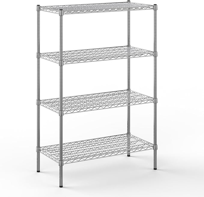 Regal Altair 18" Deep x 36" Wide x 54" Height Wire Shelving Kit | 4-Tier | NSF Commercial Storage Rack Unit