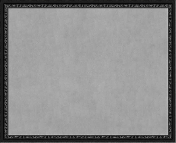 Amanti Art Black Framed Magnetic Board 36x44 X-Large Vision Board for use with Magnets, 100% Metal Sheet to Display Items as Office Decor or for Home Organization in mudroom, Kitchen or Kids Room