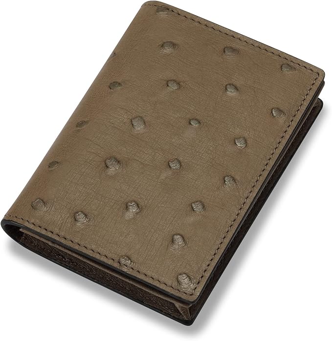 Leather Business Card Case Holder for Men & Women, Italian Calfskin