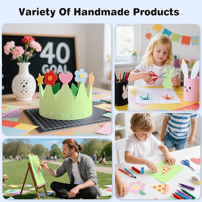 Cardstock 8.5 x 11, Thick Printer Paper 75 lb/200 gsm, 40 Sheets Card Stock Green, Heavy Card stock, Art CardStock Paper for Invitations, Diy Cards, Business Cards, Menus, Crafts, Drawing etc
