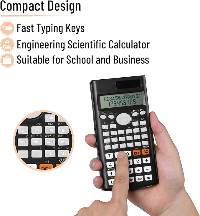 Mr. Pen- Scientific Calculators, 24 pcs, 2 Line Calculator for School, Fraction Calculator Scientific Calculator, Bulk, for School, High School, Collage, Office