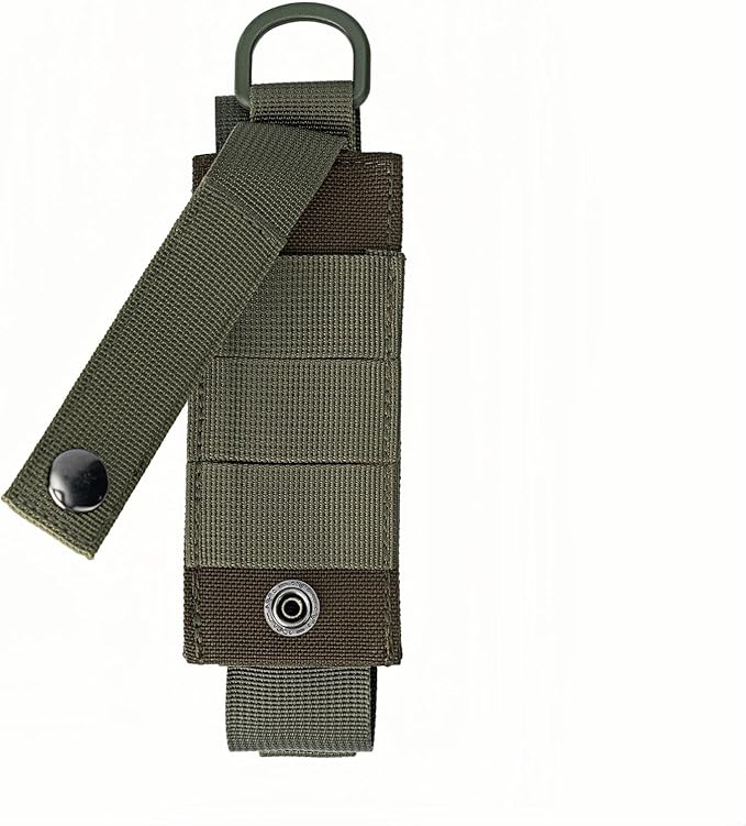 Tactical Flashlight Holster MOLLE Torch Holder MK4 OC/Mace Pepper Spray Canister Carrier EDC Flash Light Pouch Multitool Case with Strap&Snap Clip for Duty/Combat Belt Backpack Vest Chest Rig
