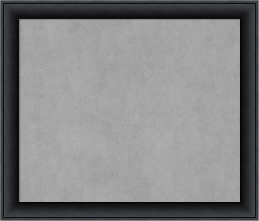 Amanti Art Black Framed Magnetic Board 23x27 Medium Vision Board for use with Magnets, 100% Metal Sheet to Display Items as Office Decor or for Home Organization in mudroom, Kitchen or Kids Room
