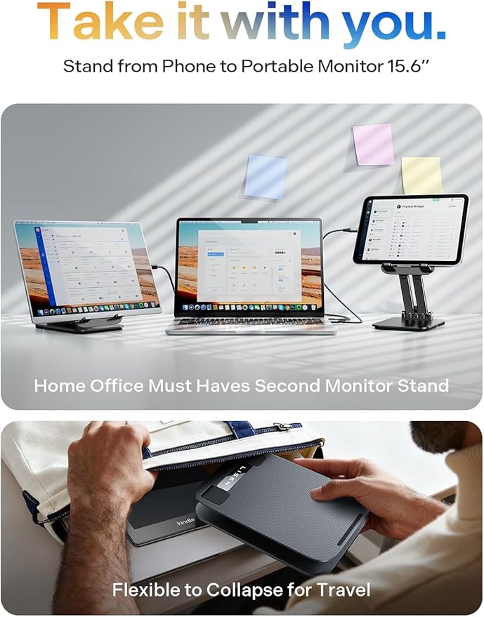LISEN for iPad Stand Tablet Holder for Desk, Cool Home Office Desk Accessories for Men Women Kids Tablet Gifts, Office Home Essentials Gadgets Portable Monitor Stand for iPad a16 Accessories Switch