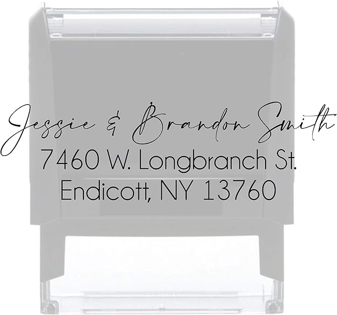 Custom Address Stamp Personalized Self Inking Stamps Custom Return Address Stamper Wedding Favor Stamp Rubber Stamper (No Ink)