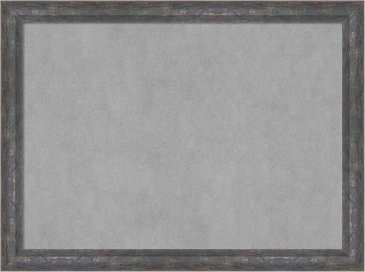 Amanti Art Grey Framed Magnetic Board 23x31 Medium Vision Board for use with Magnets, 100% Metal Sheet to Display Items as Office Decor or for Home Organization in mudroom, Kitchen or Kids Room