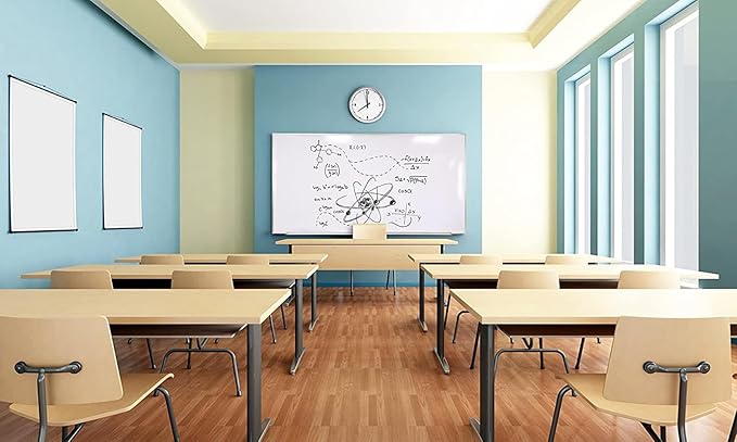 Ghent M1 Porcelain Magnetic Whiteboard, Wood Frame, 4'H x 7' 4" W