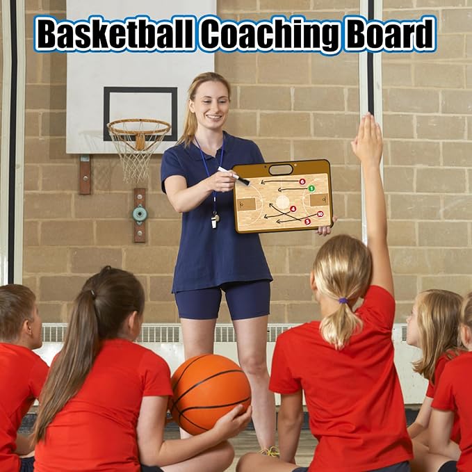 Torlam Magnetic Dry Erase Coach Board, Baseball, Soccer, Football, Basketball Coaching Clipboard