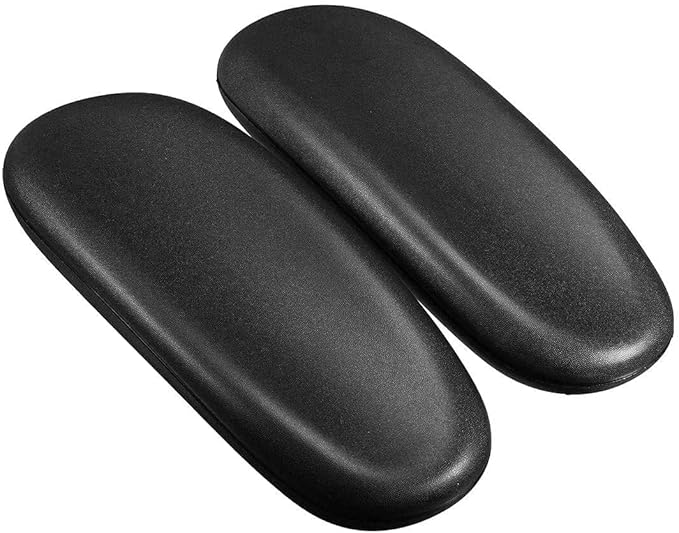 Office Chair Arm Rest Replacement Fits All Styles of Arms with 4" Mounting Hole Patterns Screws Set Desk Armrest Cover(2Pack)
