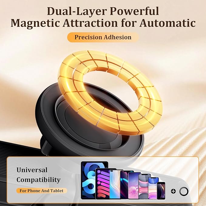 nediea Magnetic Wall Mount for iPad,360°Rotation Tablet Wall Mount Holder,Adjustable & Foldable Tablet Stand for Kitchen Bathroom,Compatible with iPhone,iPad,Samsung,Galaxy Tab,Kindle