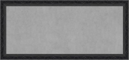 Amanti Art Black Framed Magnetic Board 24x52 Oversize Vision Board for use with Magnets, 100% Metal Sheet to Display Items as Office Decor or for Home Organization in mudroom, Kitchen or Kids Room