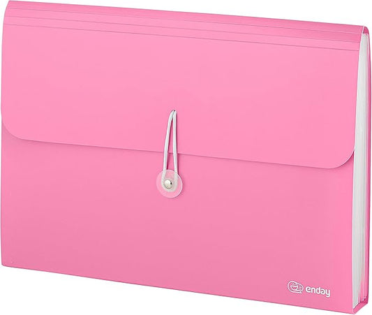 Accordion File Organizer 13 Pocket Expanding File Folder with Labels, Accordion File Organizer Letter Size Letter A4 Paper for Receipts, Bills and Documents 13" x 9.5” –by Enday