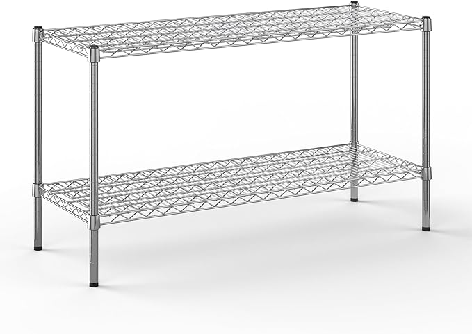 Regal Altair 18" Deep x 48" Wide x 27" Height Wire Shelving Kit | 2-Tier | NSF Commercial Storage Rack Unit