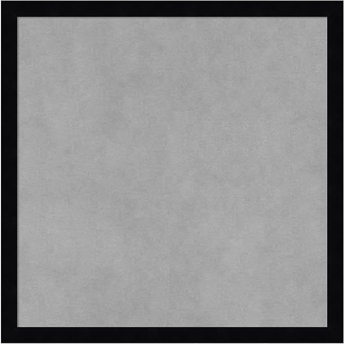 Amanti Art Black Framed Magnetic Board 17x17 Small Vision Board for use with Magnets, 100% Metal Sheet to Display Items as Office Decor or for Home Organization in mudroom, Kitchen or Kids Room