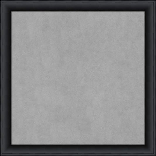 Amanti Art Black Framed Magnetic Board 27x27 Medium Vision Board for use with Magnets, 100% Metal Sheet to Display Items as Office Decor or for Home Organization in mudroom, Kitchen or Kids Room