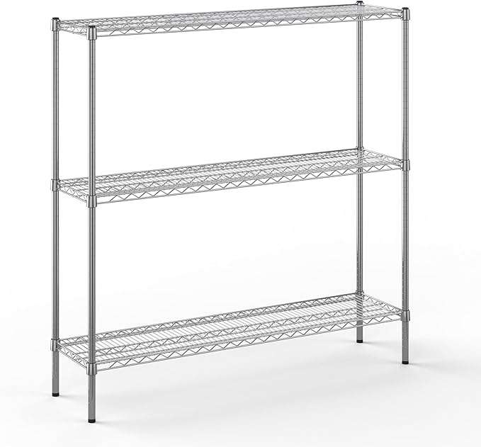 Regal Altair 14" Deep x 54" Wide x 54" Height Wire Shelving Kit | 3-Tier | NSF Commercial Storage Rack Unit