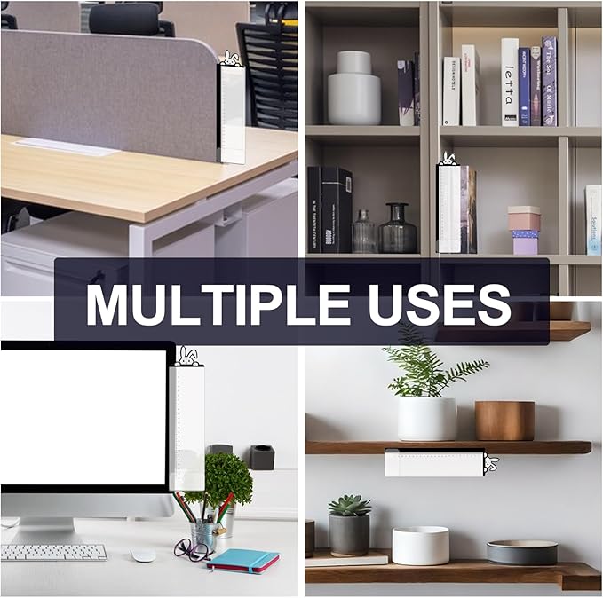 Office Desk Accessories 2pcs Multifunction Computer Monitor Memo Board - Transparent Computer Side Panel Memo Creative Monitor Side Panel Suitable for Office Home Desktop (Monitor Memo Board 5)