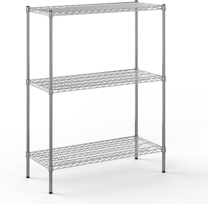 Regal Altair 18" Deep x 42" Wide x 54" Height Wire Shelving Kit | 3-Tier | NSF Commercial Storage Rack Unit