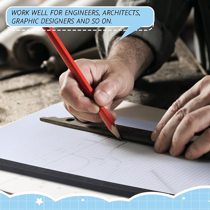 Fainne 3 Pcs Large Engineering Graph Paper Grid Graph Paper Pad Giant Drafting Pad Blueprint Sketching Graph Paper Engineer Architect Designer Mathematician Draftsman (Blue White,11x17inches)