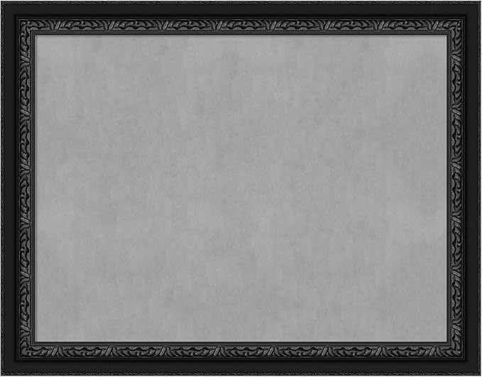 Amanti Art Black Framed Magnetic Board 22x28 Medium Vision Board for use with Magnets, 100% Metal Sheet to Display Items as Office Decor or for Home Organization in mudroom, Kitchen or Kids Room