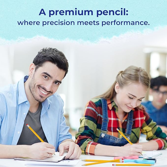 Rosmonde Pencils Bulk, 600 Pack, Pre Sharpened #2, Bulk Yellow Pencils, Easy Hold Grip With Earsers On Top, #2 HB Sharpened, Bulk Supplies for School Districts Classrooms & Colleges