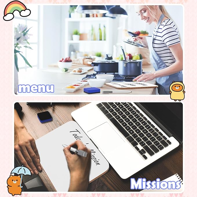 30 Pack Small White Board Dry Erase 5x7 Inch Mini Whiteboard Small Dry Erase Board with Markers Erasers Double Sided Dry Erase Lapboards for Students Teachers School Supplies Meeting Voting (30)