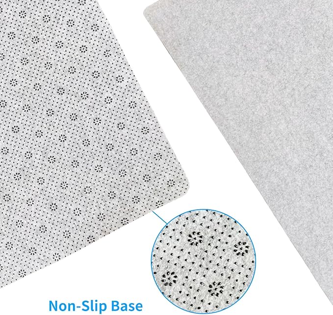 DAWNTREES Felt Desk Pad,Large Keyboard Mat,Wool Desk Mat,Extra Large Felt Mouse Pad for Computers,Laptops, Offices and Homes. (Light Gray)