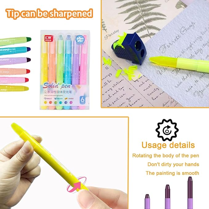 ZAYSWDNS 55 Pcs Bible Journaling Kit With 6 Gel Highlighters 8 Colorful Erasable Gel Pens and 40 Refills & 1 Erasable Gel Pen Eraser,No Bleed, for Bible Study Journaling Planner Notes School Supplies