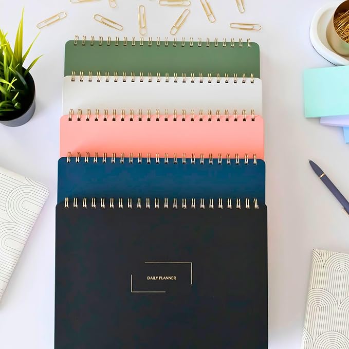 Merely Home Undated Weekly Schedule | Business Planner | 8.25” x 11.75” ADHD Organizer | Premium Multi-Layout Schedule | Evergreen | Landscape Layout