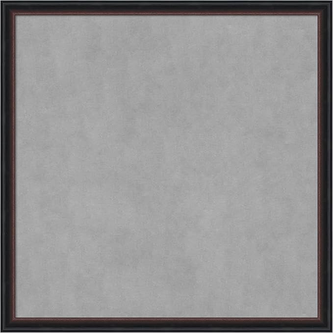 Amanti Art Black Framed Magnetic Board 26x26 Medium Vision Board for use with Magnets, 100% Metal Sheet to Display Items as Office Decor or for Home Organization in mudroom, Kitchen or Kids Room