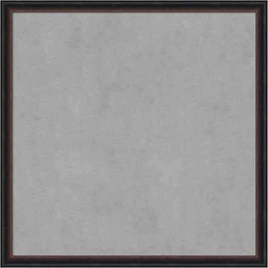 Amanti Art Black Framed Magnetic Board 26x26 Medium Vision Board for use with Magnets, 100% Metal Sheet to Display Items as Office Decor or for Home Organization in mudroom, Kitchen or Kids Room