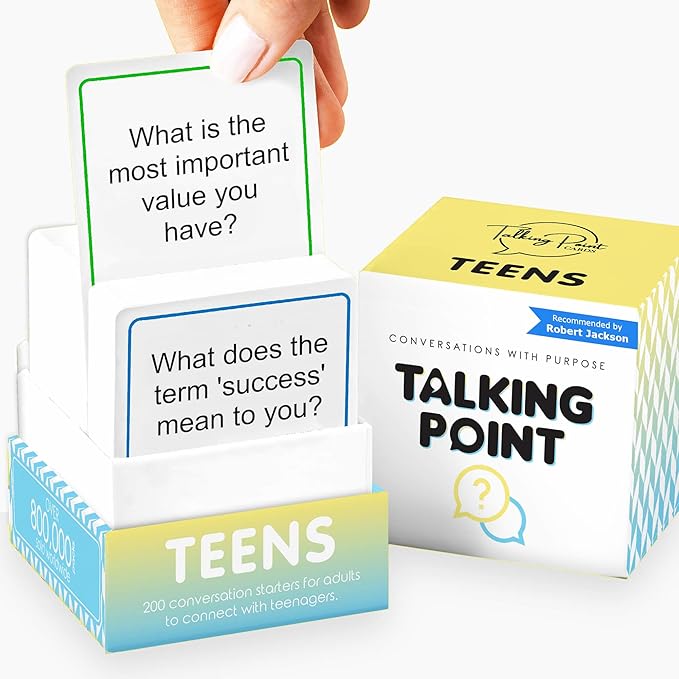 200 Conversation Cards for Teens - Engaging & Deep Questions to Build Trust, Encourage Self-Expression & Strengthen Relationships – Great for Parents, Teachers, Group Discussions & Quality Time