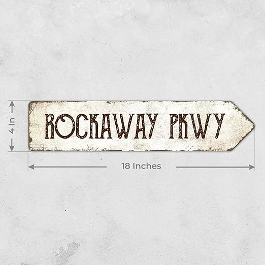 Rustic Custom Sign, Personalized Right Directional Metal Composite Street Sign for Indoor and Outdoor Use 4x18 Inches, ACM Made in the USA