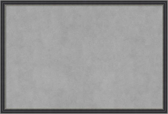 Amanti Art Black Framed Magnetic Board 17x25 Medium Vision Board for use with Magnets, 100% Metal Sheet to Display Items as Office Decor or for Home Organization in mudroom, Kitchen or Kids Room