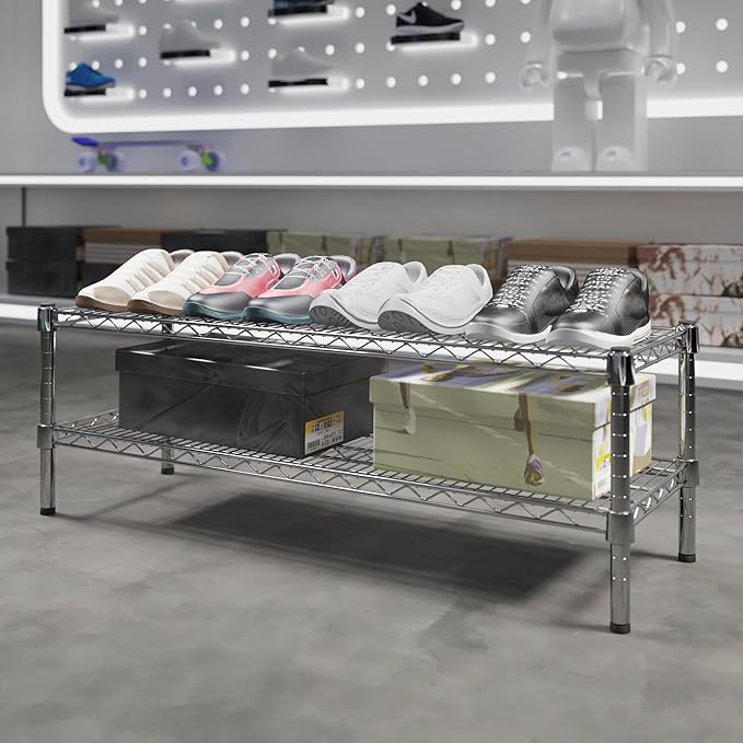 Regal Altair 14" Deep x 42" Wide x 14" Height Wire Shelving Kit | 2-Tier | NSF Commercial Storage Rack Unit