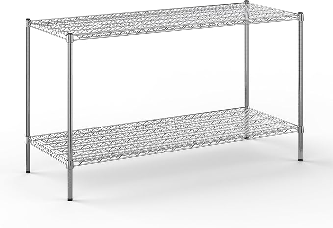 Regal Altair 24" Deep x 60" Wide x 34" Height Wire Shelving Kit | 2-Tier | NSF Commercial Storage Rack Unit