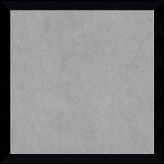 Amanti Art Black Framed Magnetic Board 27x27 Medium Vision Board for use with Magnets, 100% Metal Sheet to Display Items as Office Decor or for Home Organization in mudroom, Kitchen or Kids Room