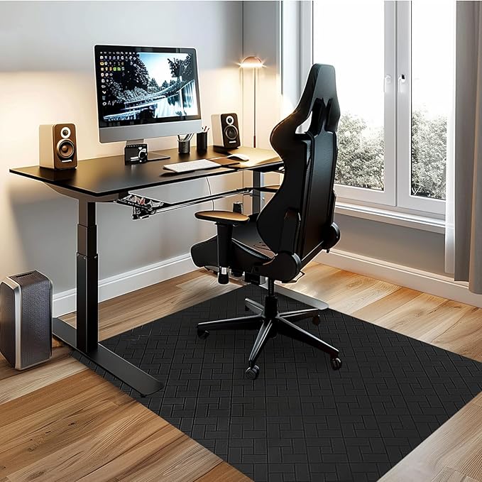 Office Chair Mat for Hard Floor, 48"x36" Computer Chair Mat, Multi-Purpose Desk Floor Protector for Work, Home, Gaming