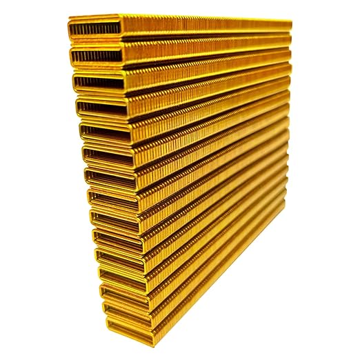 SimCos 18 Gauge 1/4" Narrow Crown Staples, Galvanized Upholstery Staples for 18 GA Pneumatic or Electric Stapler or Staple Gun (3/4"-3000 PCS)