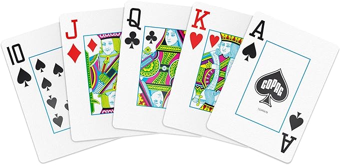 Copag Elite 100% Plastic Playing Cards, Poker Size (Standard) Jumbo Index Single Deck (12 Pack)