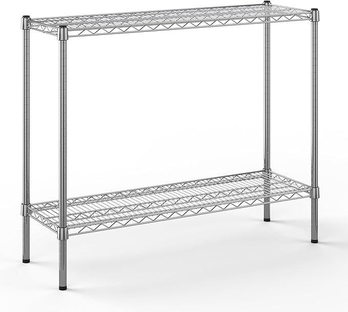 Regal Altair 14" Deep x 42" Wide x 34" Height Wire Shelving Kit | 2-Tier | NSF Commercial Storage Rack Unit
